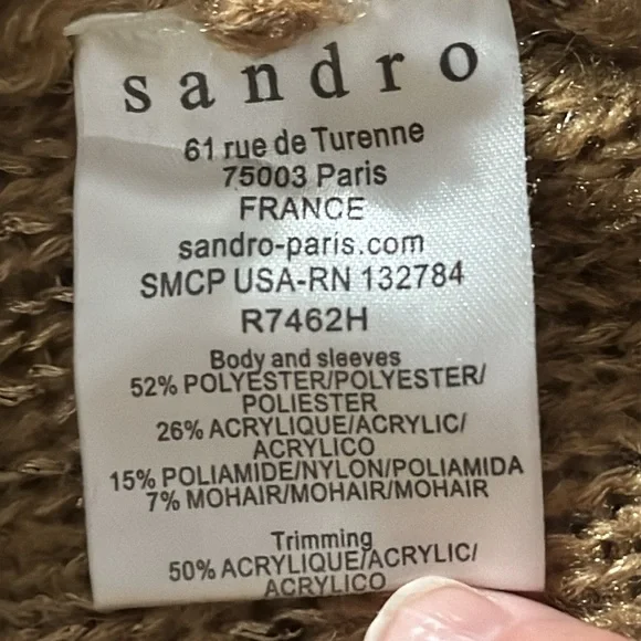 Sandro Gold Sequin Shift Dress Size 1 fits to medium